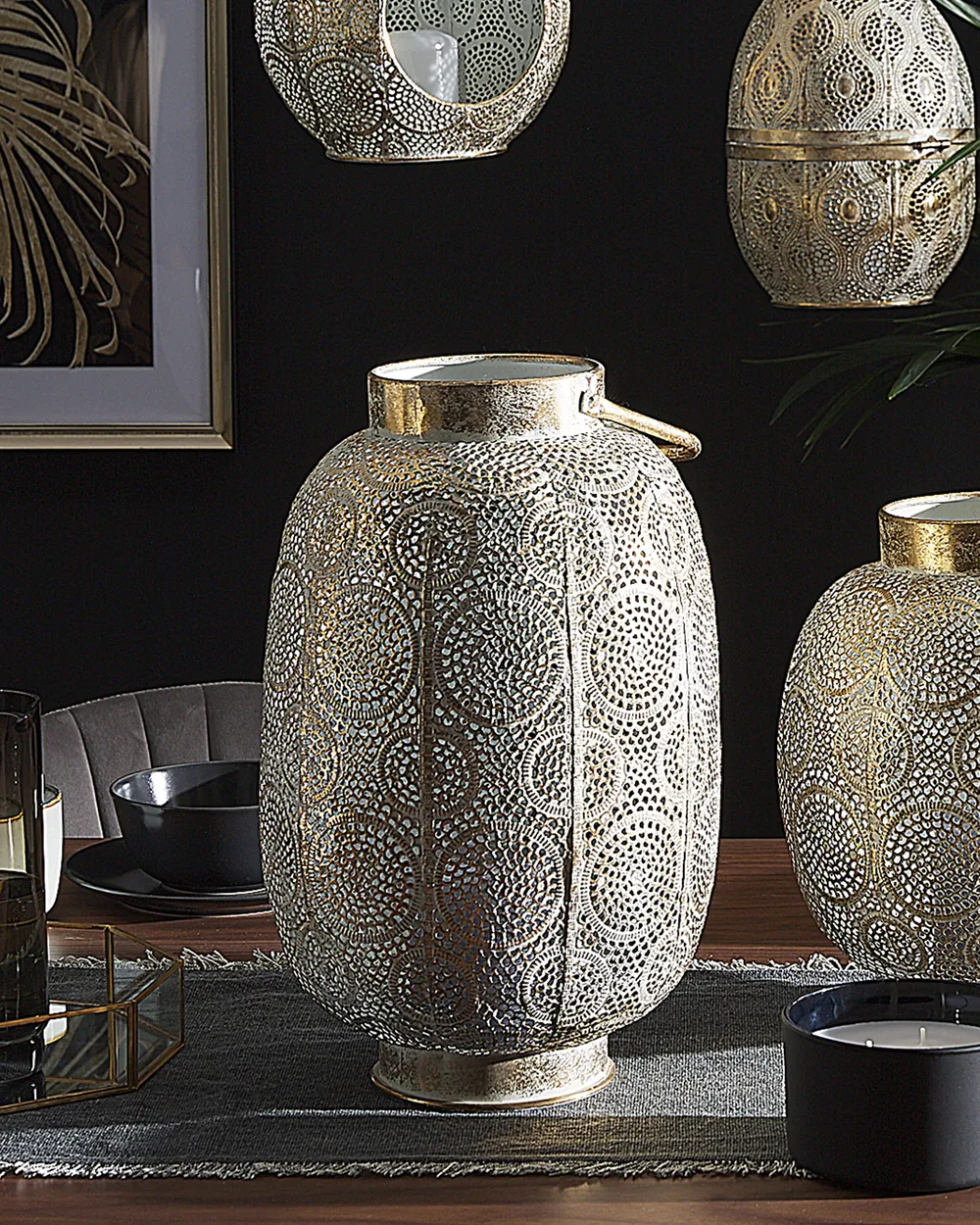 Lantern LANTAU 40 cm Metal Gold_787648