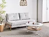 Sofa Bed 2 Seater EDLAND Fabric Light Grey