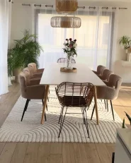 Ruokatuolisetti 2 kpl SANILAC Buklee Beige_1170520