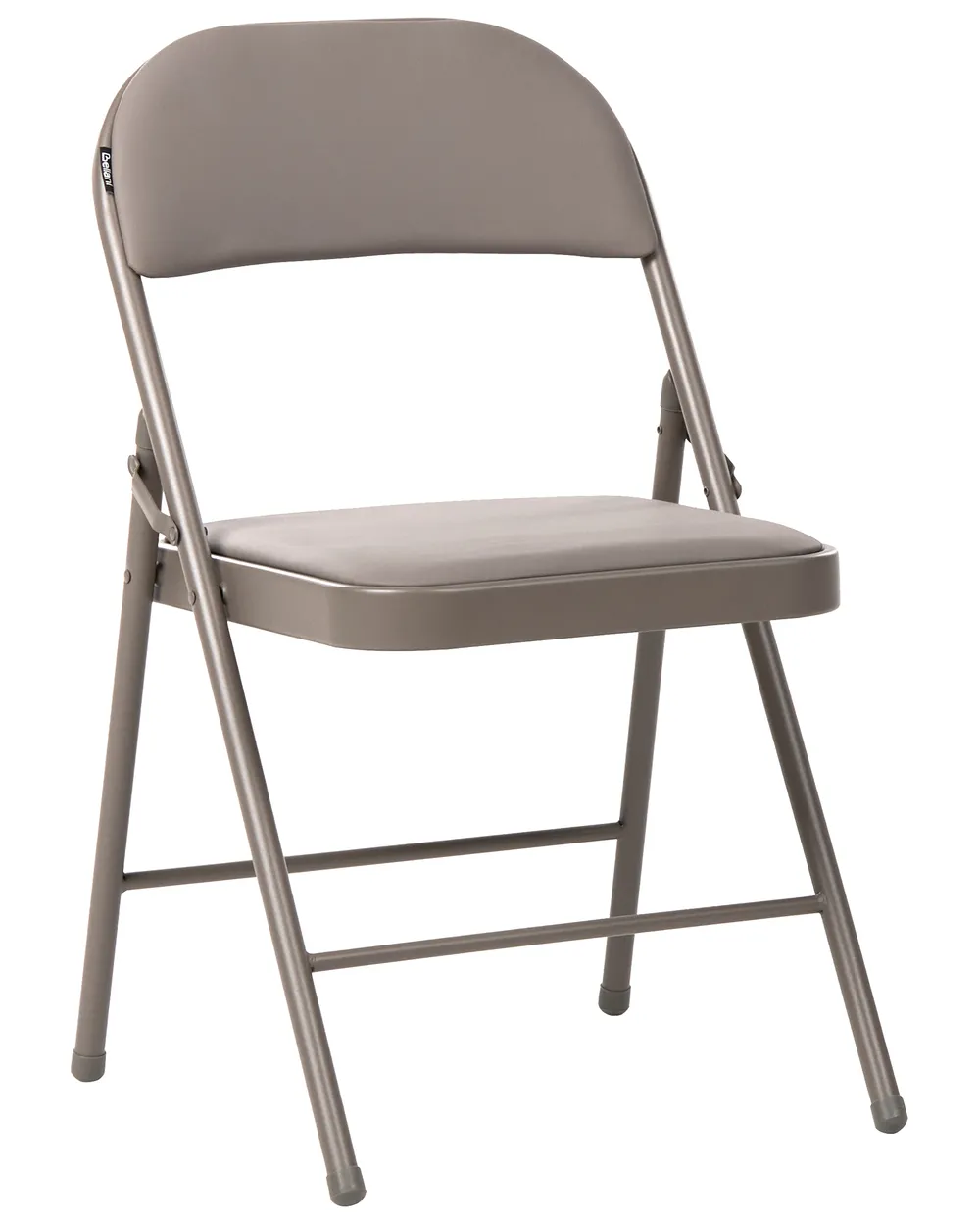 Set of 4 Folding Chairs SHASTA Metal Taupe_1039647