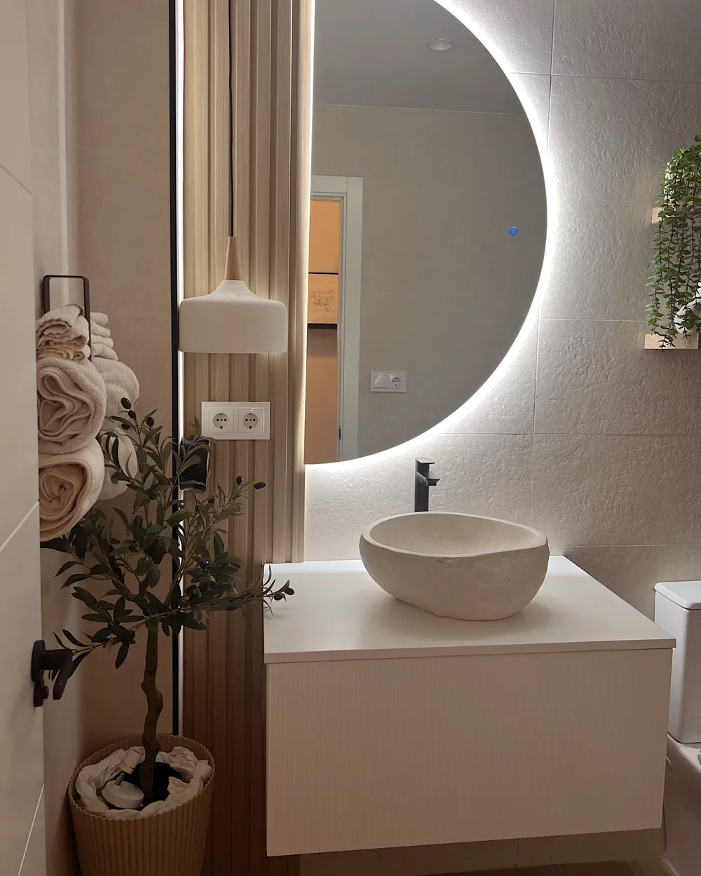 Wall Mounted Vanity Unit ALZIRA 80 cm White_1051673