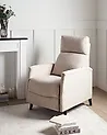 Mekanismituoli SELVIK jalkatuella Kangas Beige