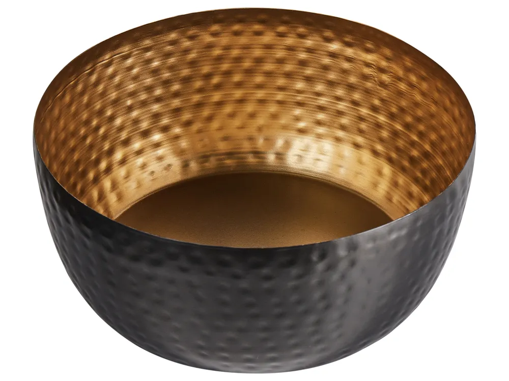 Decorative Bowl BANHA Metal Black_766067