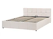 Seng med oppbevaring LAURESSES Lys beige 140 x 200 cm_1153485