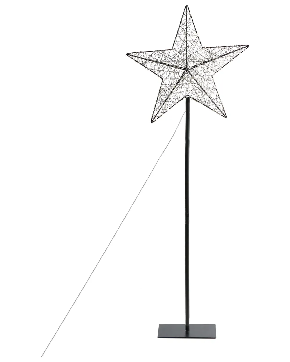 Ulkokoriste LED-valo SANNAN 110 cm Tähti Musta_1031823