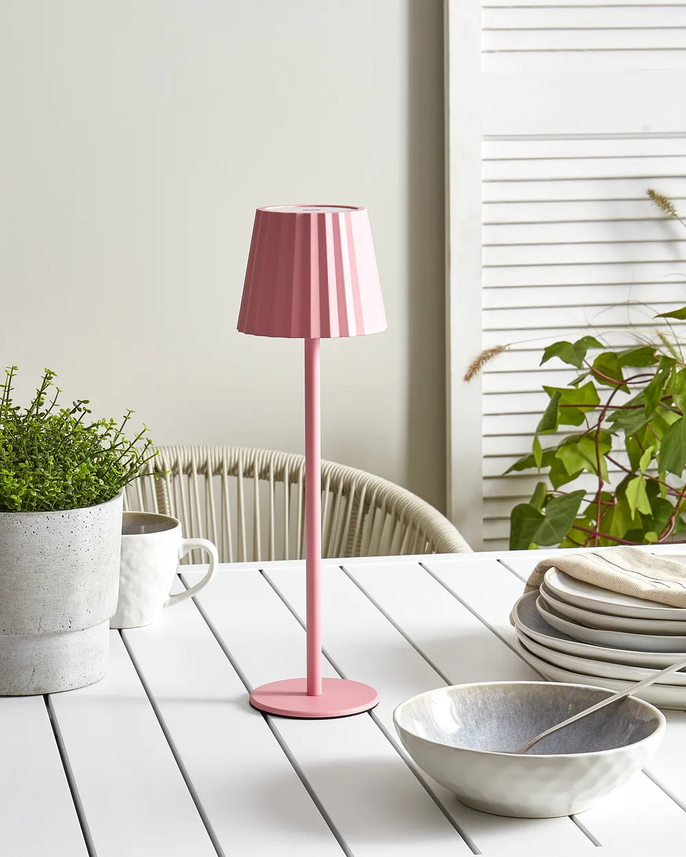 Bordslampa POMBEIRO Metall Pastellrosa_935297