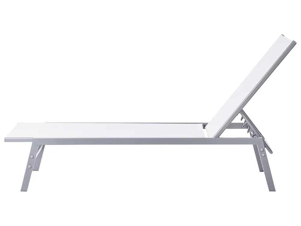 Sun Lounger NOLI Reclining Metal White_781055