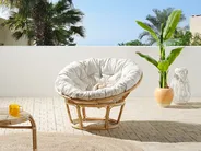 Garden Chair Cushion SALVO/ ORVIETO 127 x 127 cm Light Beige_1004924