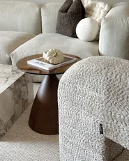 Side Table CORELLA Tempered Glass Brown_1023846