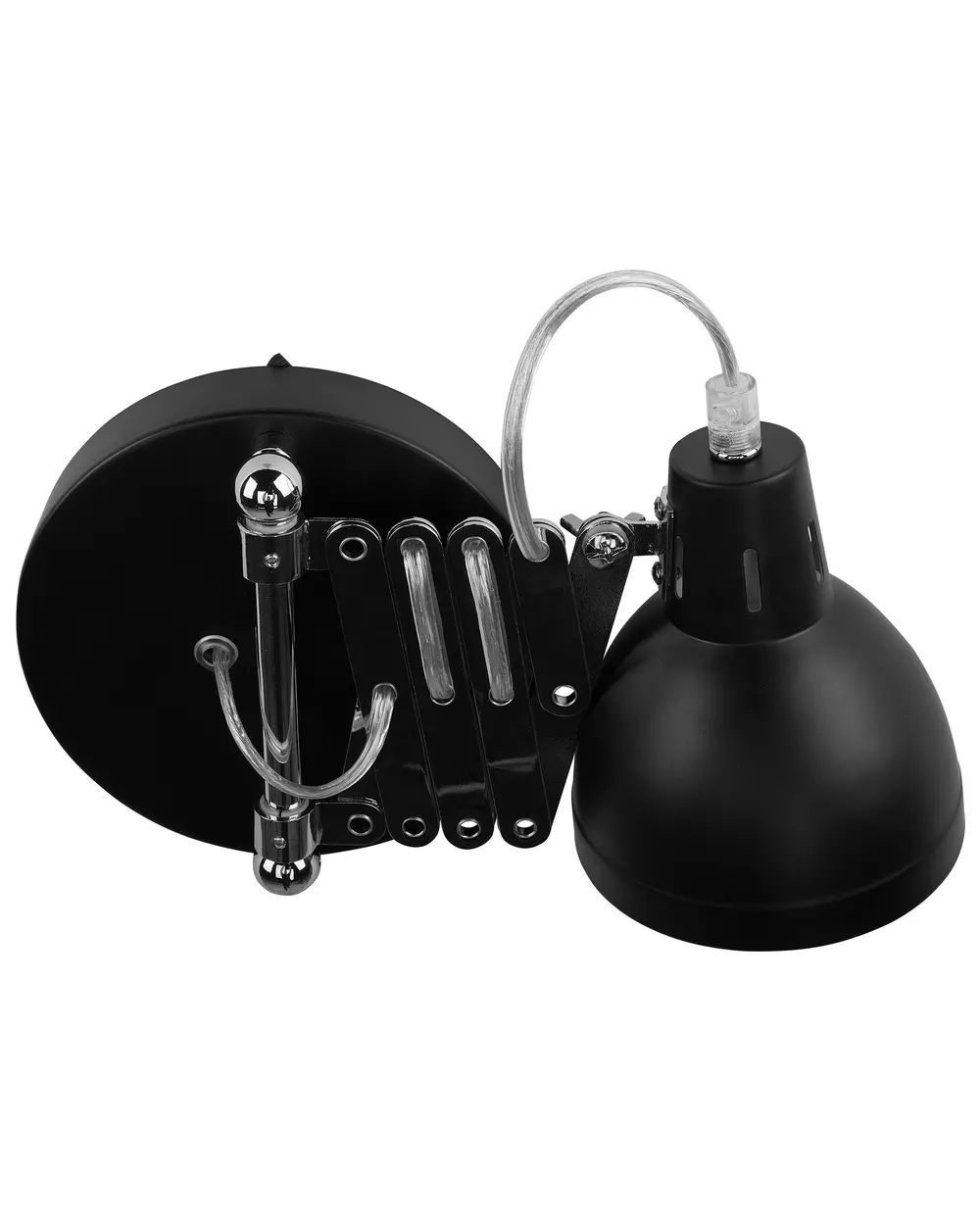 Vägglampa HARRINGTON Justerbar Metall Svart_731177