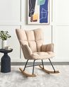 Rocking Chair OULU Fabric Beige