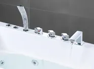 Corner Hot Tub with LED POZUELOS 1700 x 900 mm White_1033632