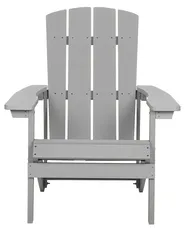 Garden Chair ADIRONDACK with Footstool Light Grey_809523