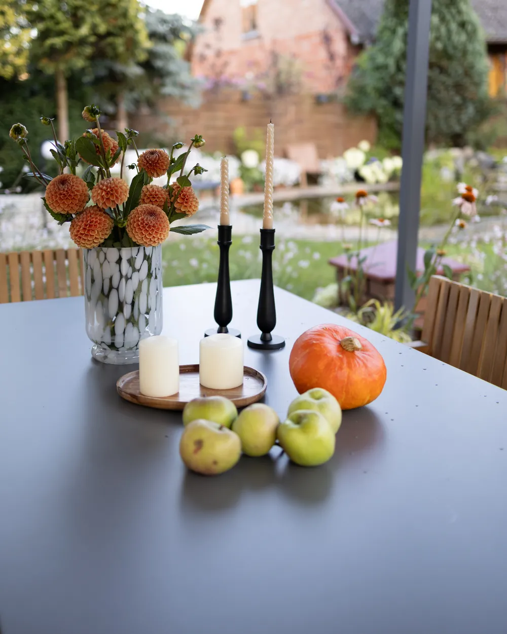 Garden Dining Table OSTUNI 180 cm 90 cm Concrete Grey_1035985