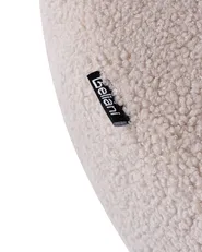 Fåtölj ILBRO Bouclé Mörkbrun/ Beige_1061243