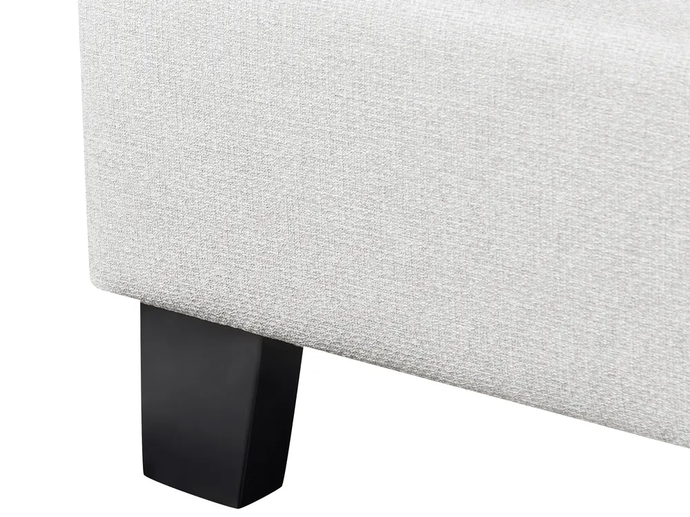 Bed without Headboard Fabric ROANNE 180 x 200 cm (EU Super King) Light Grey_903127