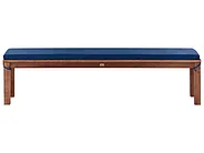 Puutarhapenkki pehmusteella MONSANO 170 cm Eukalyptuspuu Sininen_1153973