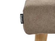 Footstool TAKOMA Fabric Brown_1058990