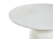 Dining Table MURTLE White 110 cm 110 cm Mango Wood_1047516