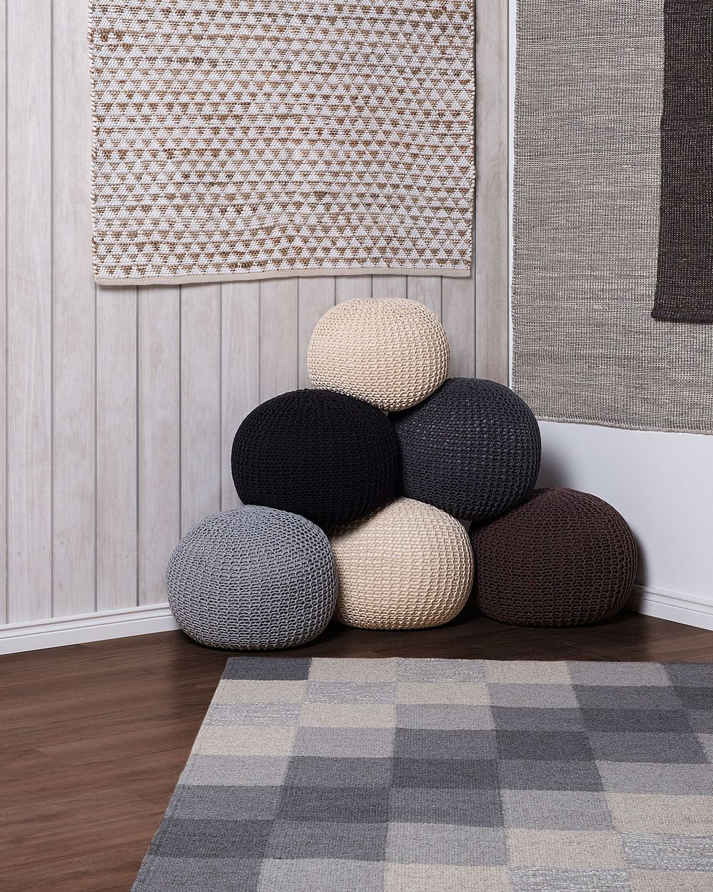 Teppe TUNCELI Beige 140 x 200 cm Bomull