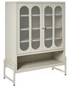 2 Door Sideboard SOLETTA Metal Light Beige