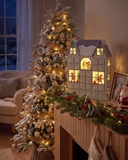 Julpynt LED FEMUND 40 cm Adventskalender Vit_1016856