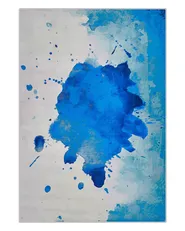 Rug ODALAR Blue 140 x 200 cm_755374