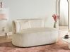 Left-Hand Chaise Longue VANVEY Corduroy Light Beige