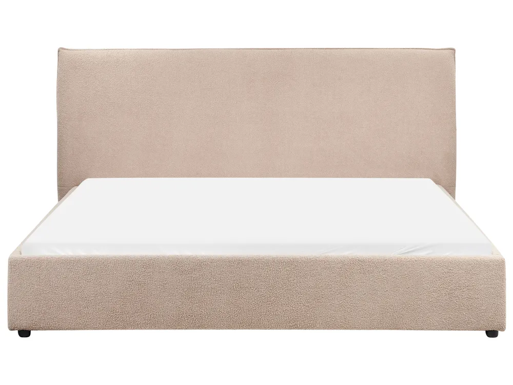 Bed Boucle LAVAUR 180 x 200 cm (EU Super King) Taupe_985451