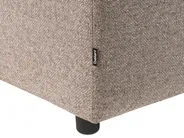 Sofa Bed 2 Seater ISHOJ Fabric Light Brown_940002
