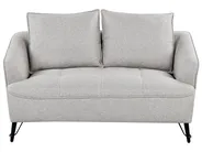 Sofa 2 Seater HOBRO Fabric Light Grey_949665