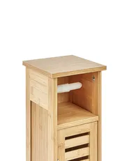 Toilet Paper Cabinet OLATHE Bamboo Wood Light Brown_926861
