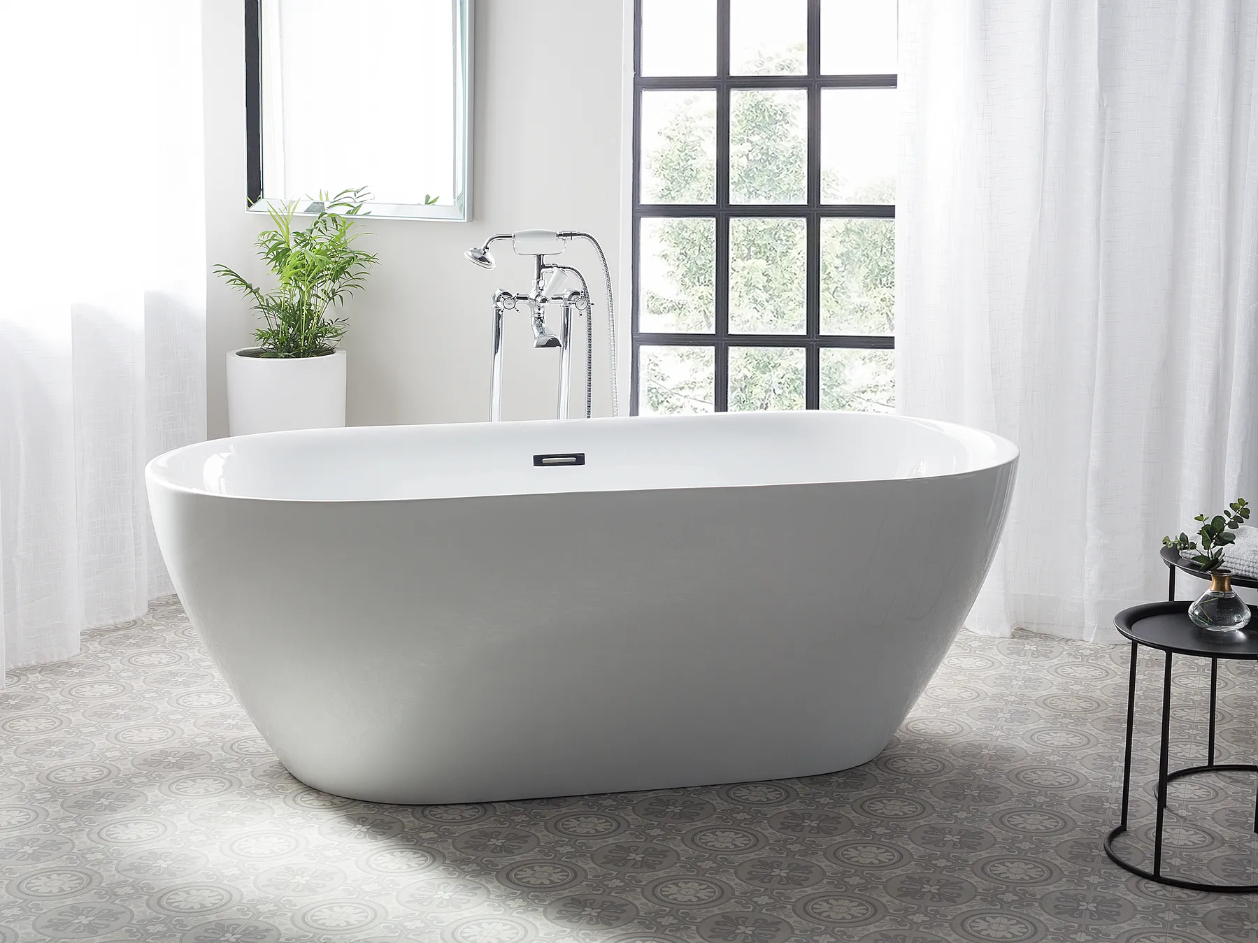 Kylpyamme vapaasti seisova CARRERA 170 x 80 cm Valkoinen_717148