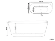 Bathtub RENACA 1700 x 790 mm White_1014027