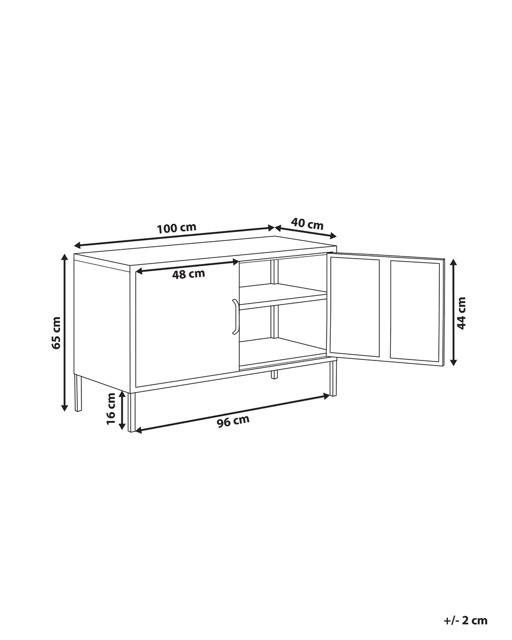 Storage Unit URIA Metal Red_782640