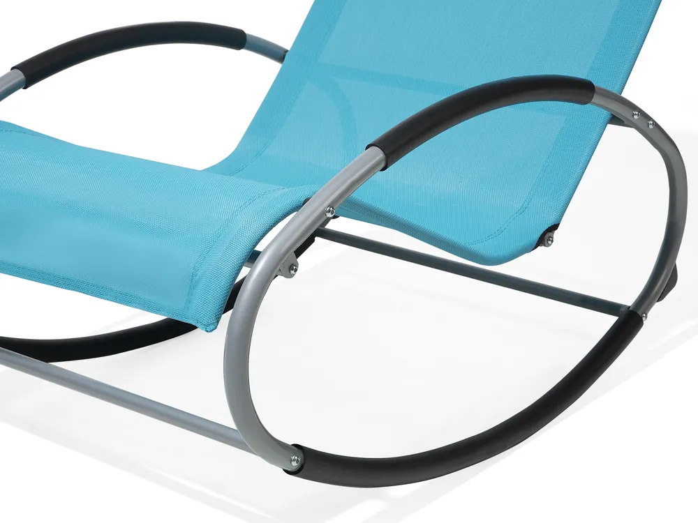 Rocking Sun Lounger CAMPO Metal Turquoise_689285