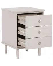 Sängbord med 3 lådor OBERON Beige_1135061
