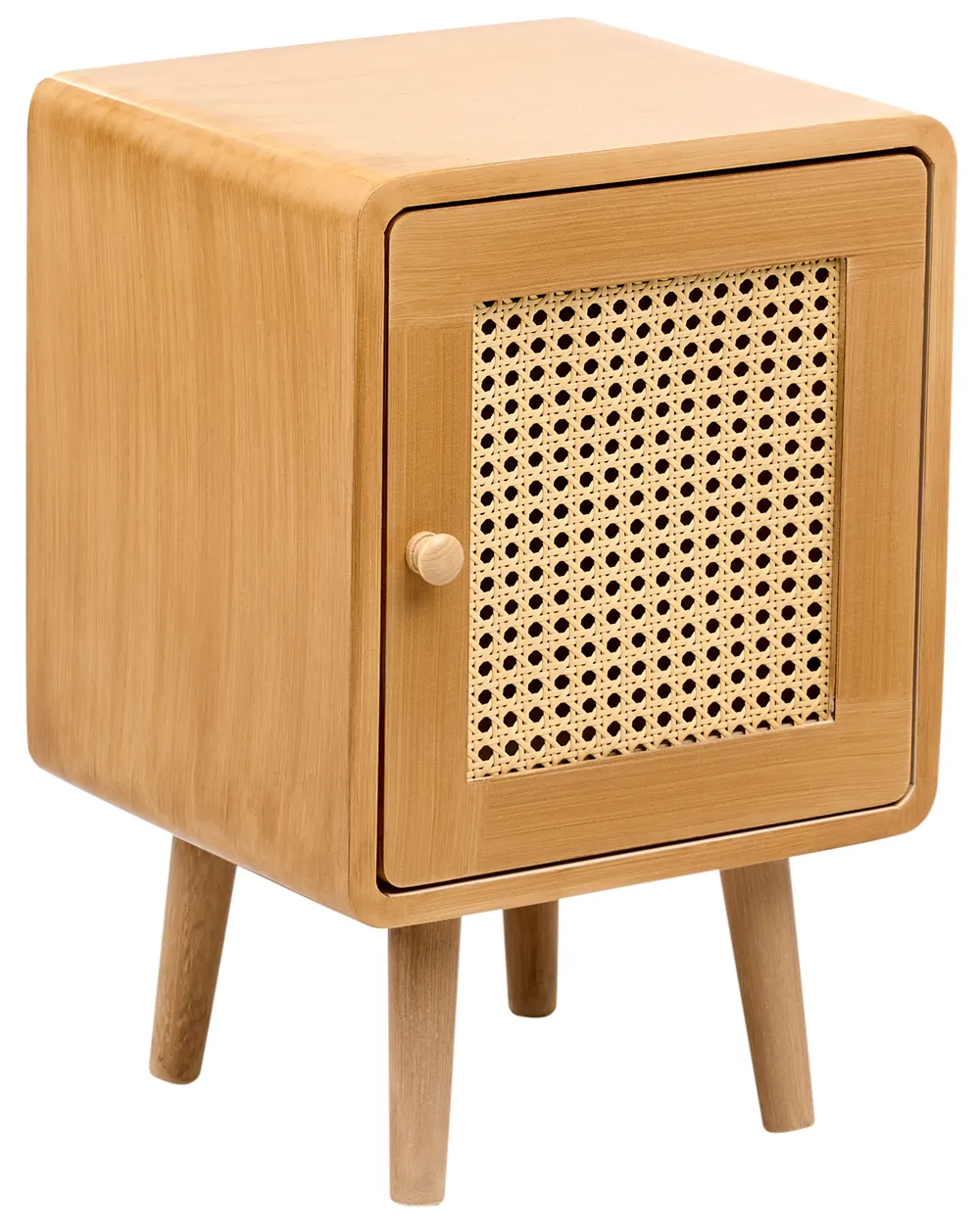 Bedside Table LEFROY Light Brown