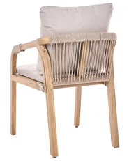 Garden Dining Set 6 Seater MANADO / SUMBA Acacia Wood Light Brown_1086802