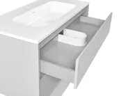 Wall Mounted Vanity Unit with Basin BAHIA Grey_1019879