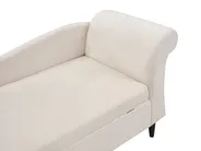 Right-Hand Chaise Longue LUIRO with Storage Velvet Beige_1000671