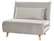 Single Sofa Bed SETTEN Velvet Light Grey_875013