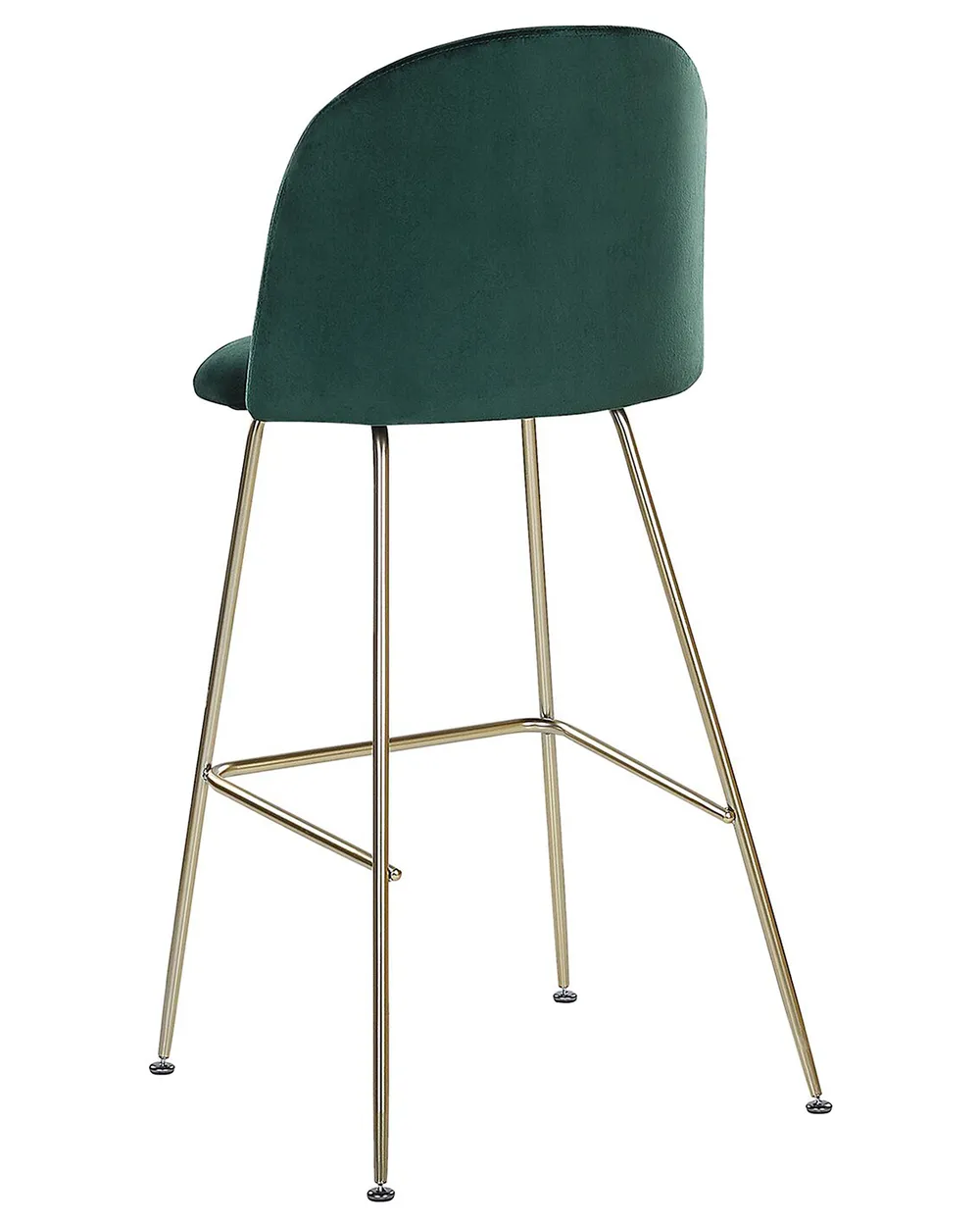 Set med 2 barstolar ARCOLA Sammet Smaragdgrön_780932