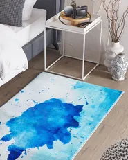 Rug ODALAR Blue 80 x 150 cm_755373