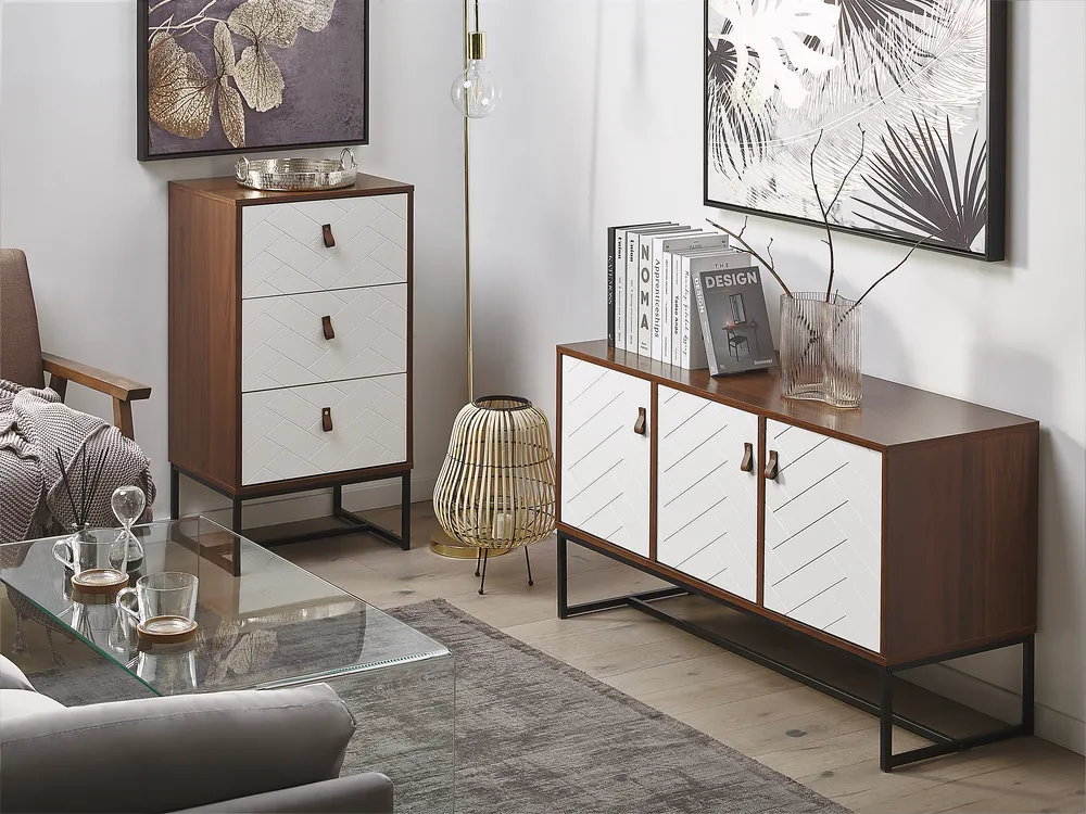 Cabinet NUEVA Dark Brown/ White_787439