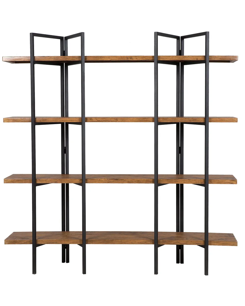 4 Tier Shelving Unit COMPTON 165 cm Dark Brown_732967