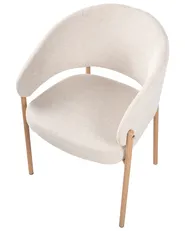 Set med 2 matstolar ZANE Ljusbeige_1042497