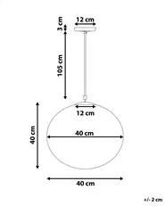 Pendant Lamp BARROW Glass White_779230