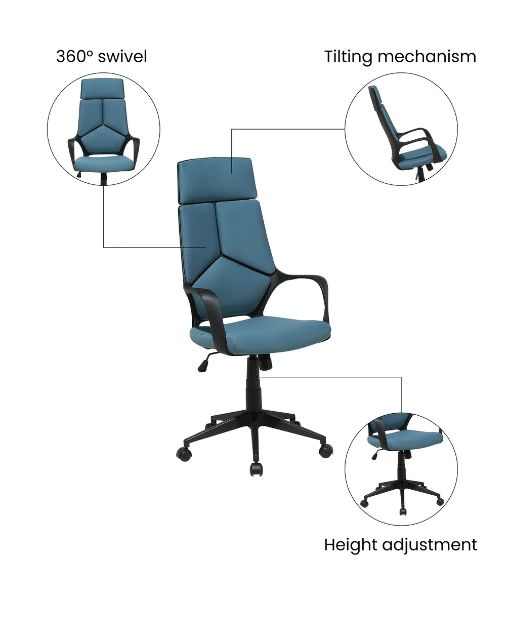 Office Chair DELIGHT Dark Blue_1073922