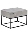 1 Drawer Bedside Table CAIRO Light Grey